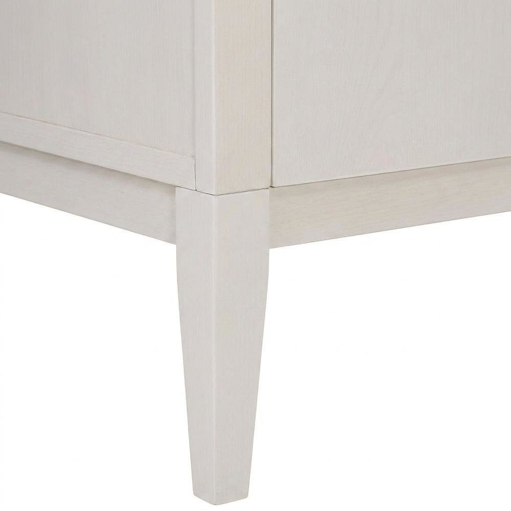 Wooden Tall Arched Bookcase Display Cabinet with Storage, Ivory Oak