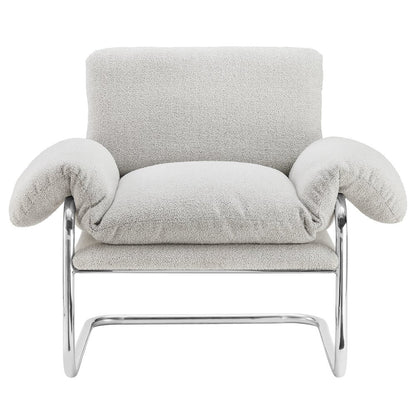 Ansel Boucle Fabric Accent Chair