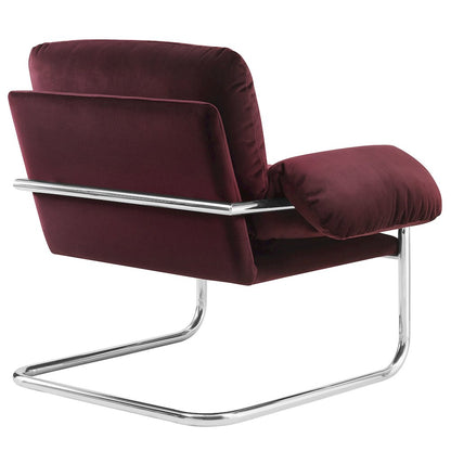 Ansel Performance Velvet Accent Chair