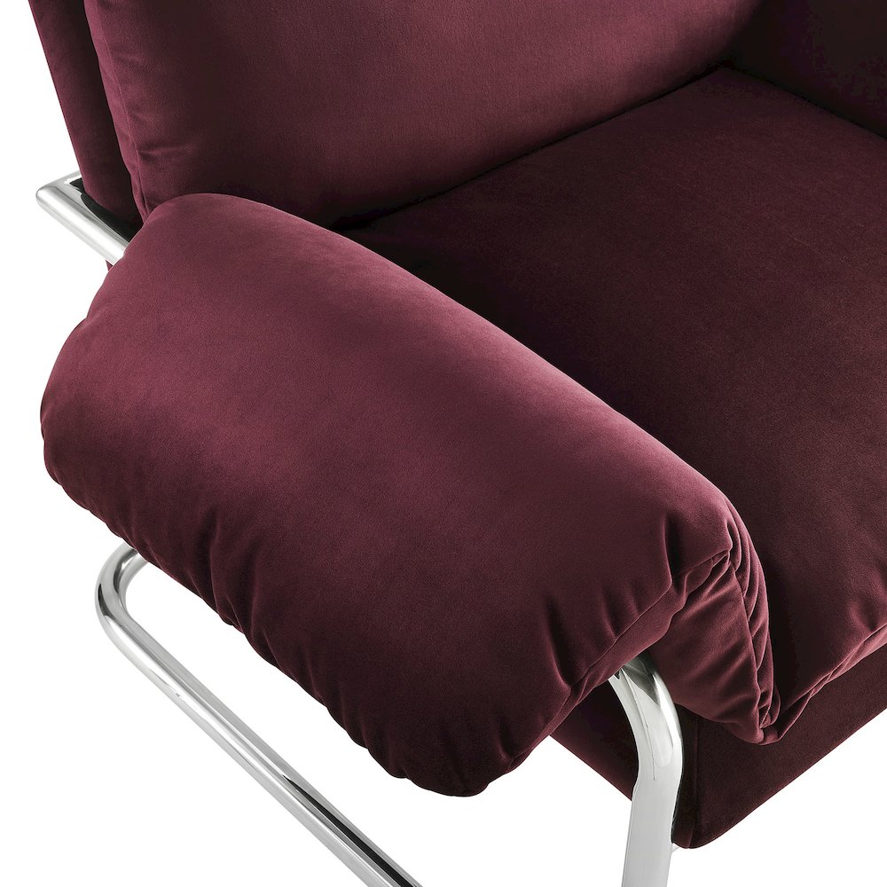 Ansel Performance Velvet Accent Chair