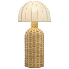 Santo Rattan Table Lamp With Dome Shade