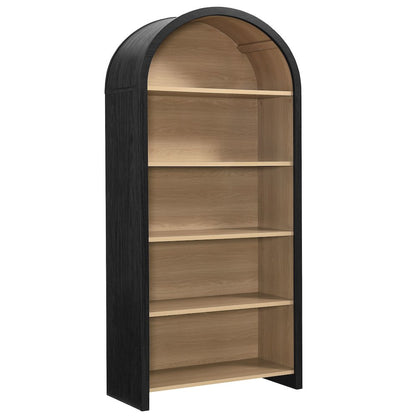 Evie Arched Wide Bookcase Display Cabinet