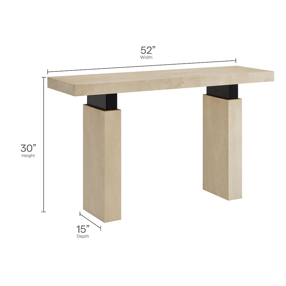 Piston 52" Rectangular Wood Console Table