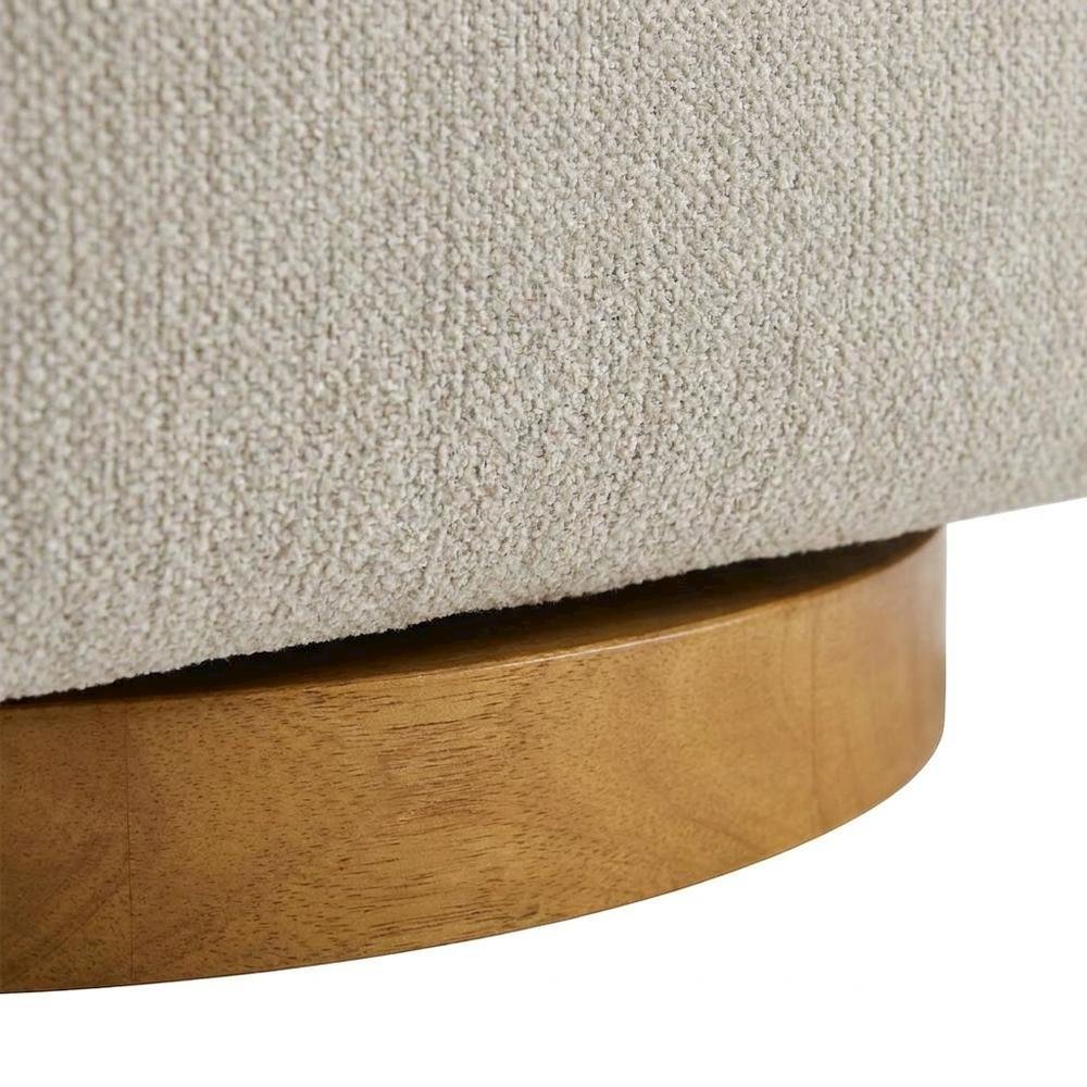 Chenille Fabric Swivel Accent Chair with Arms for Living Room, Dove Gray
