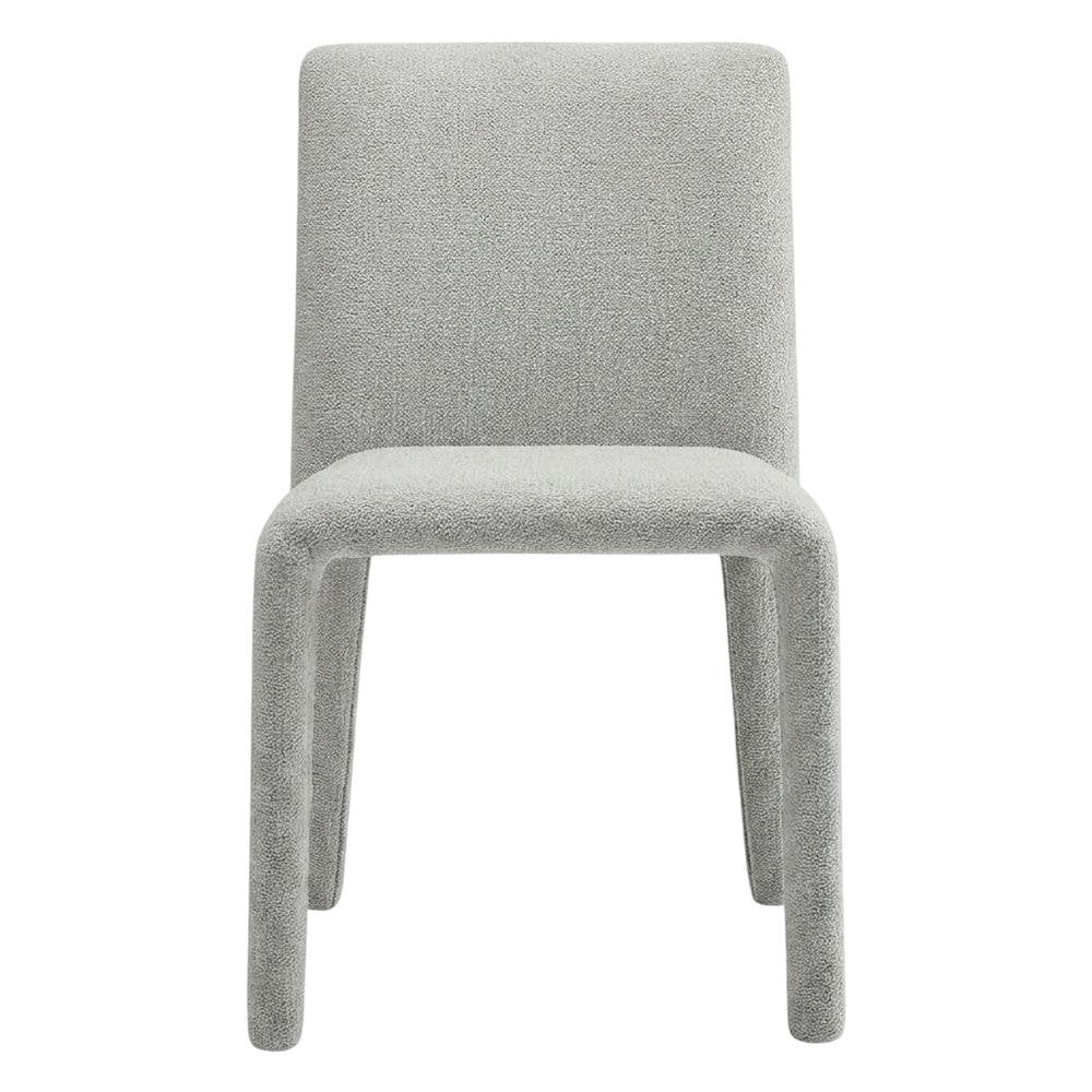 Fabric Upholstered Dining Chair with Cushioned Seat for Dining Room, Dove Gray