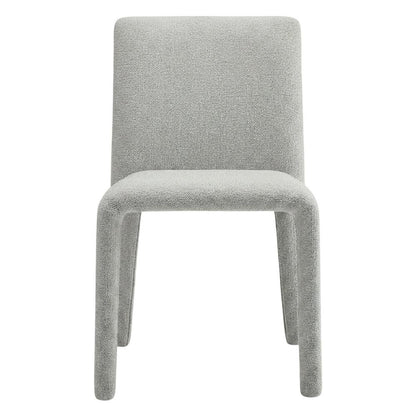 Fabric Upholstered Dining Chair with Cushioned Seat for Dining Room, Dove Gray
