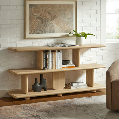 Lyle Sculptural 2-Tier Bookshelf