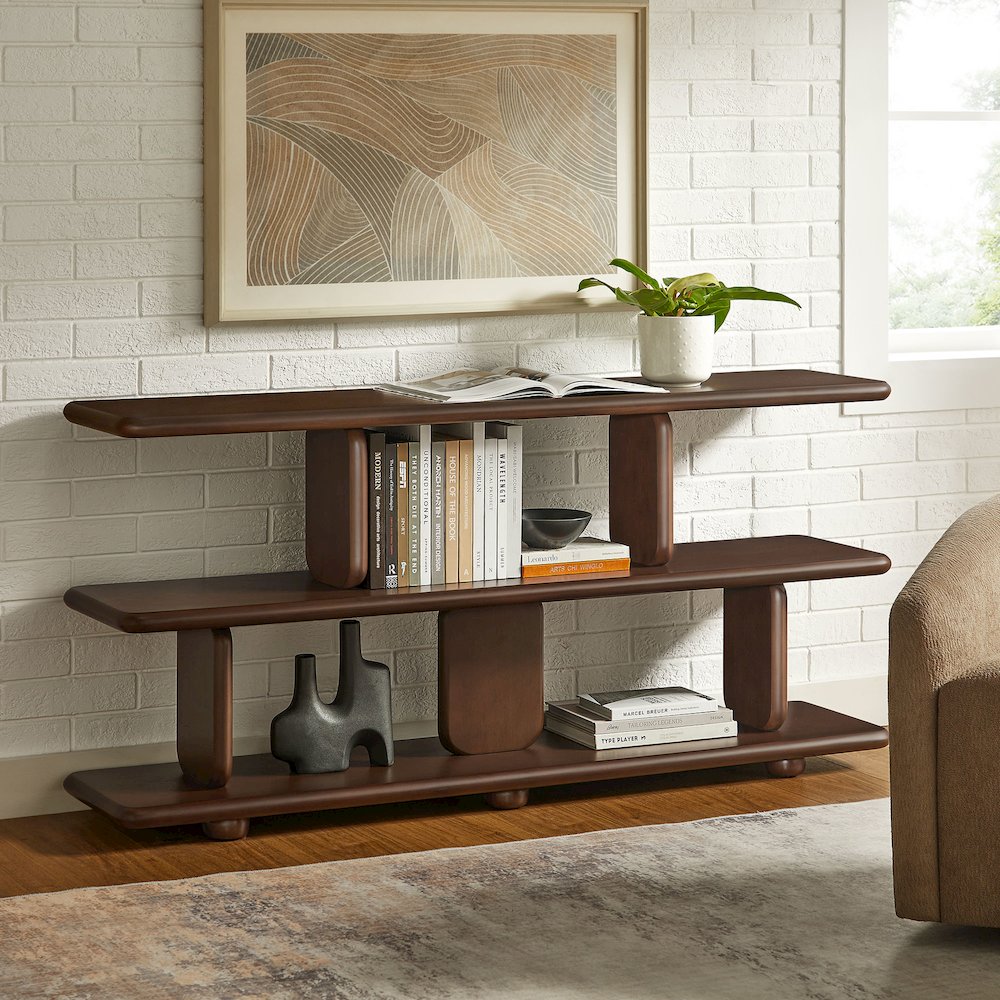 Lyle Sculptural 2-Tier Bookshelf