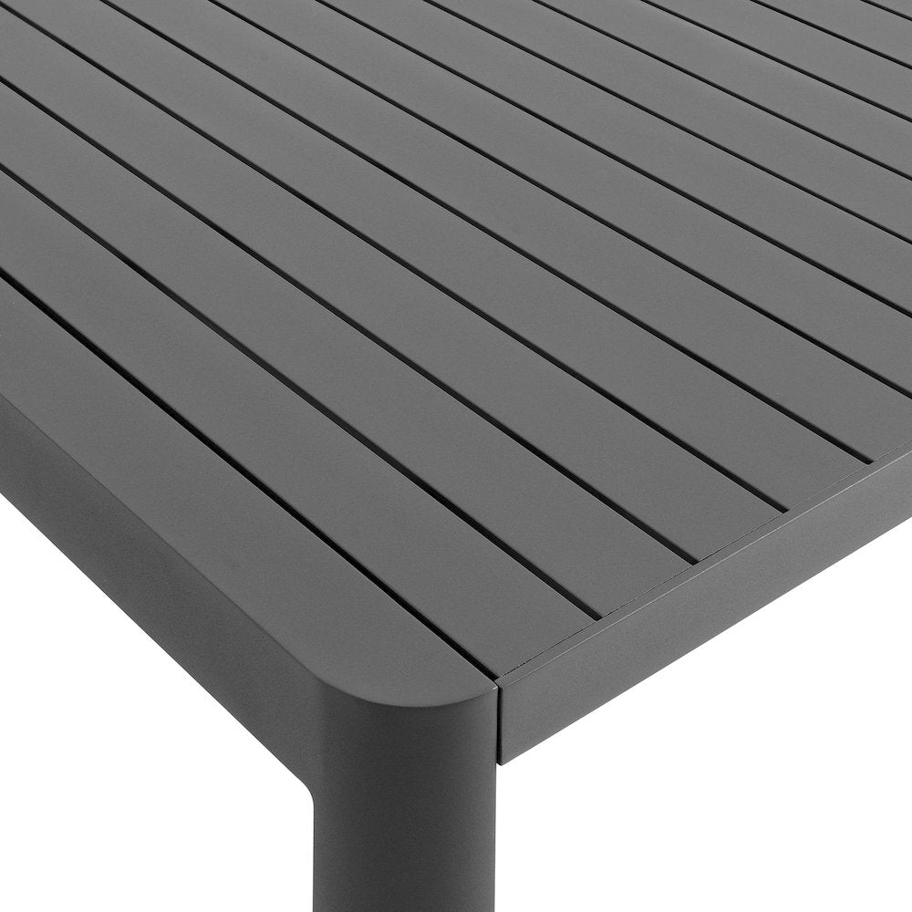 Tahoe Outdoor Patio Aluminum Extendable Dining Table