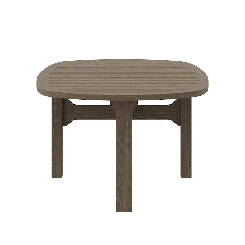 Saratoga Oval Outdoor Patio Teak Wood Coffee Table