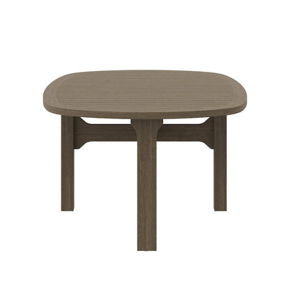 Saratoga Oval Outdoor Patio Teak Wood Coffee Table