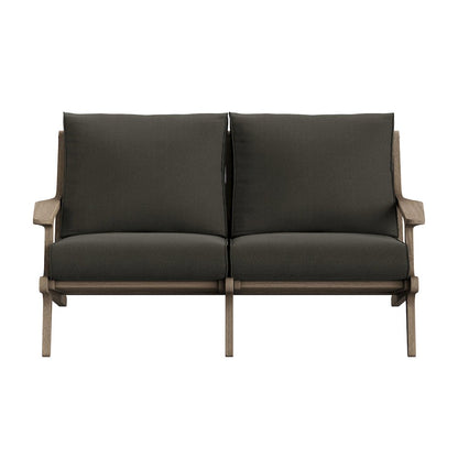 Saratoga Outdoor Patio Teak Wood Loveseat