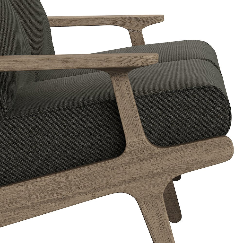 Saratoga Outdoor Patio Teak Wood Loveseat