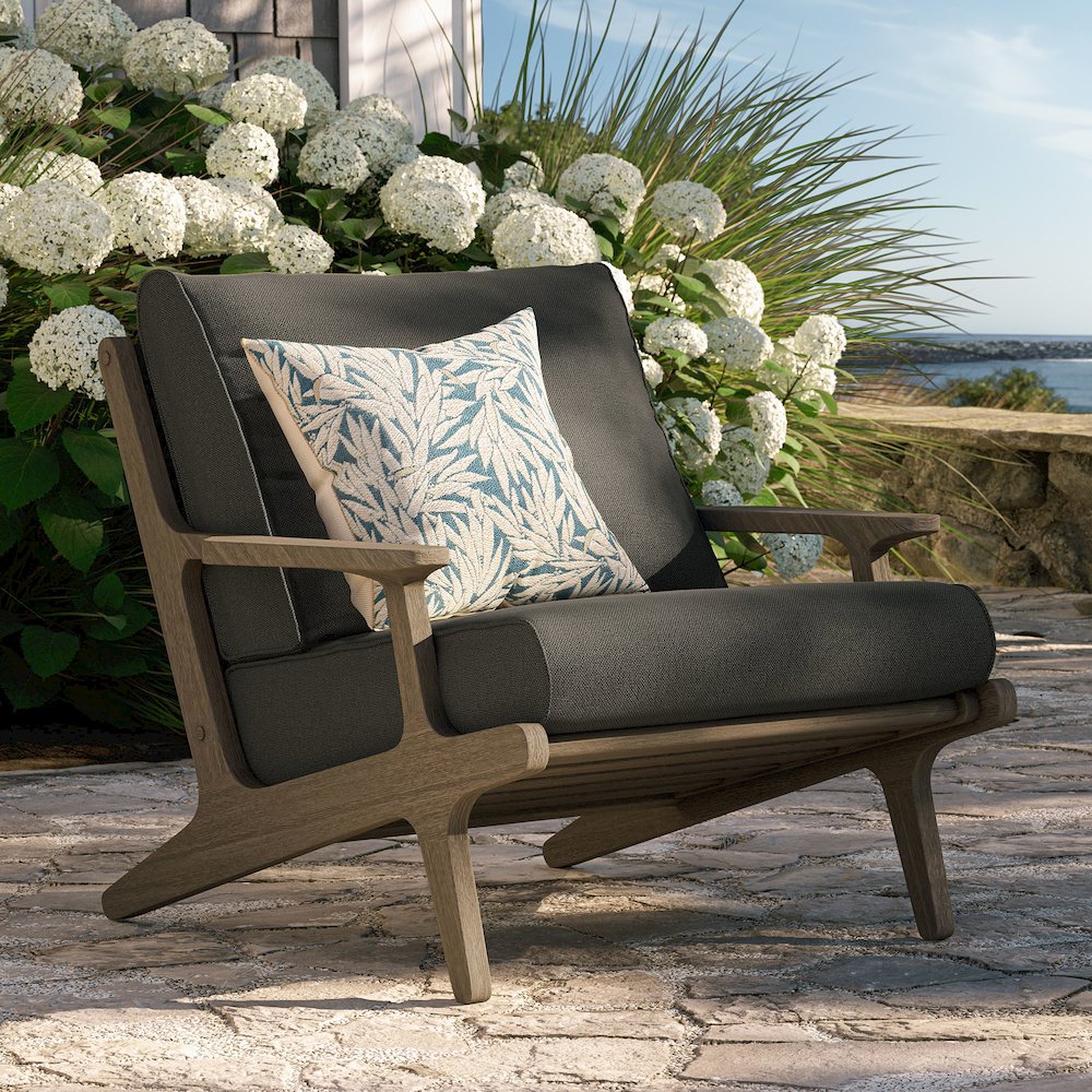 Saratoga Outdoor Patio Teak Wood Armchair