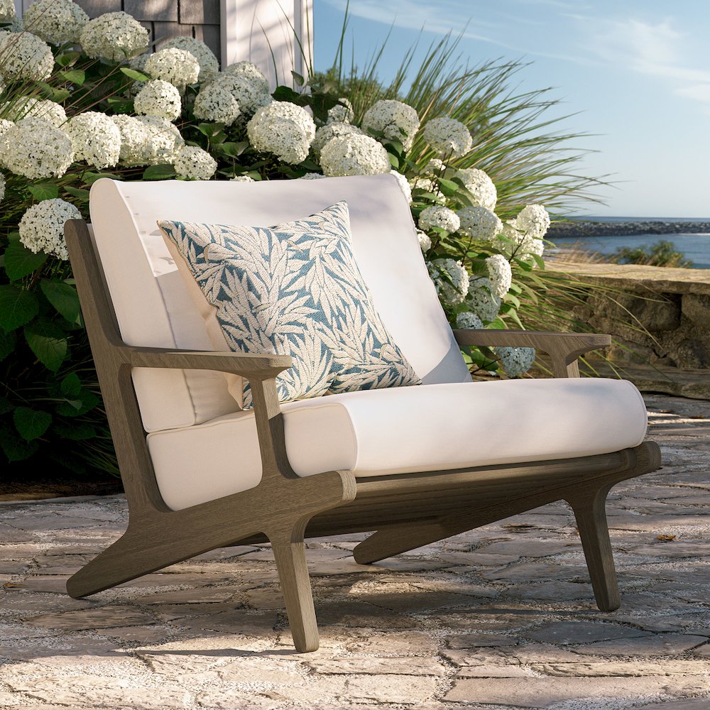 Saratoga Outdoor Patio Teak Wood Armchair