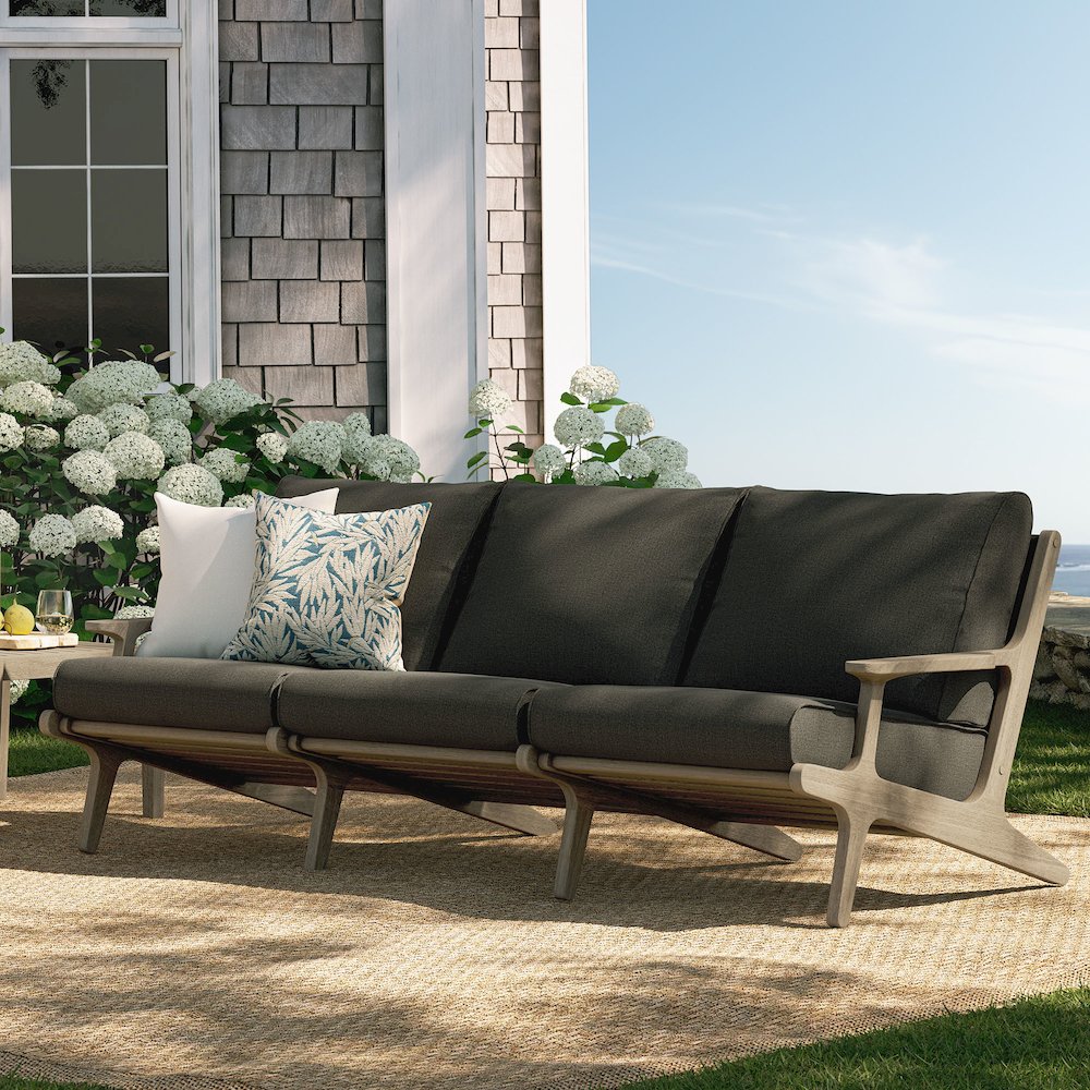 Saratoga Outdoor Patio Teak Sofa