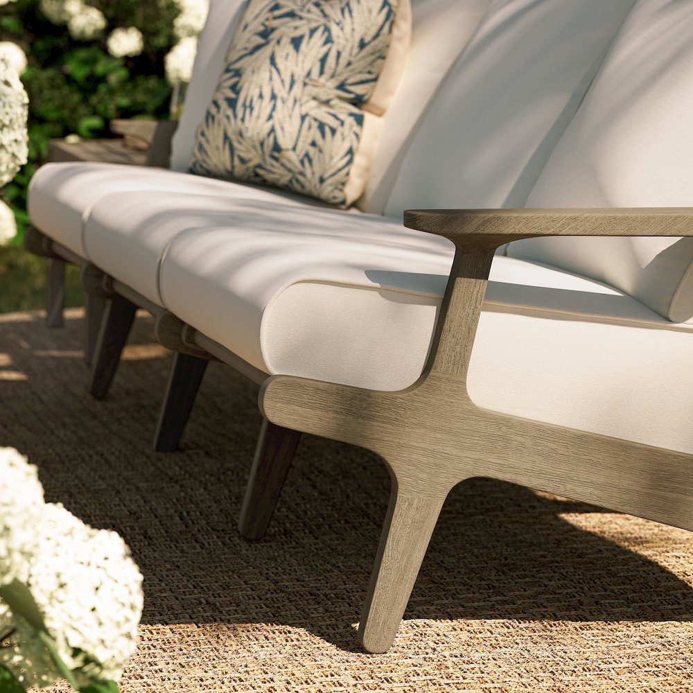 Saratoga Outdoor Patio Teak Sofa