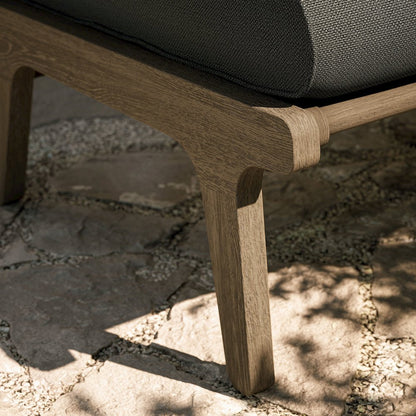 Saratoga Outdoor Patio Teak Ottoman
