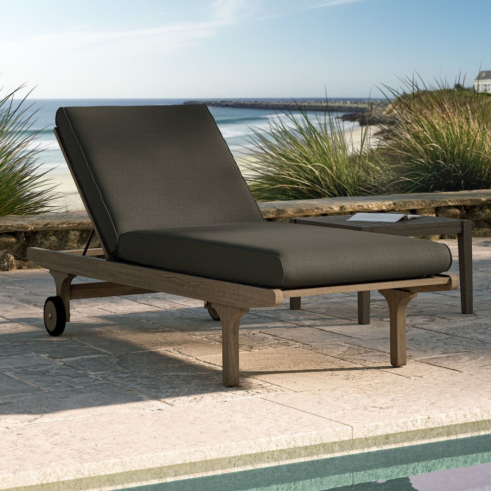 Saratoga Outdoor Patio Teak Chaise Lounge Chair