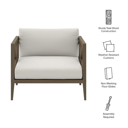Northlake Outdoor Patio Teak Armchair