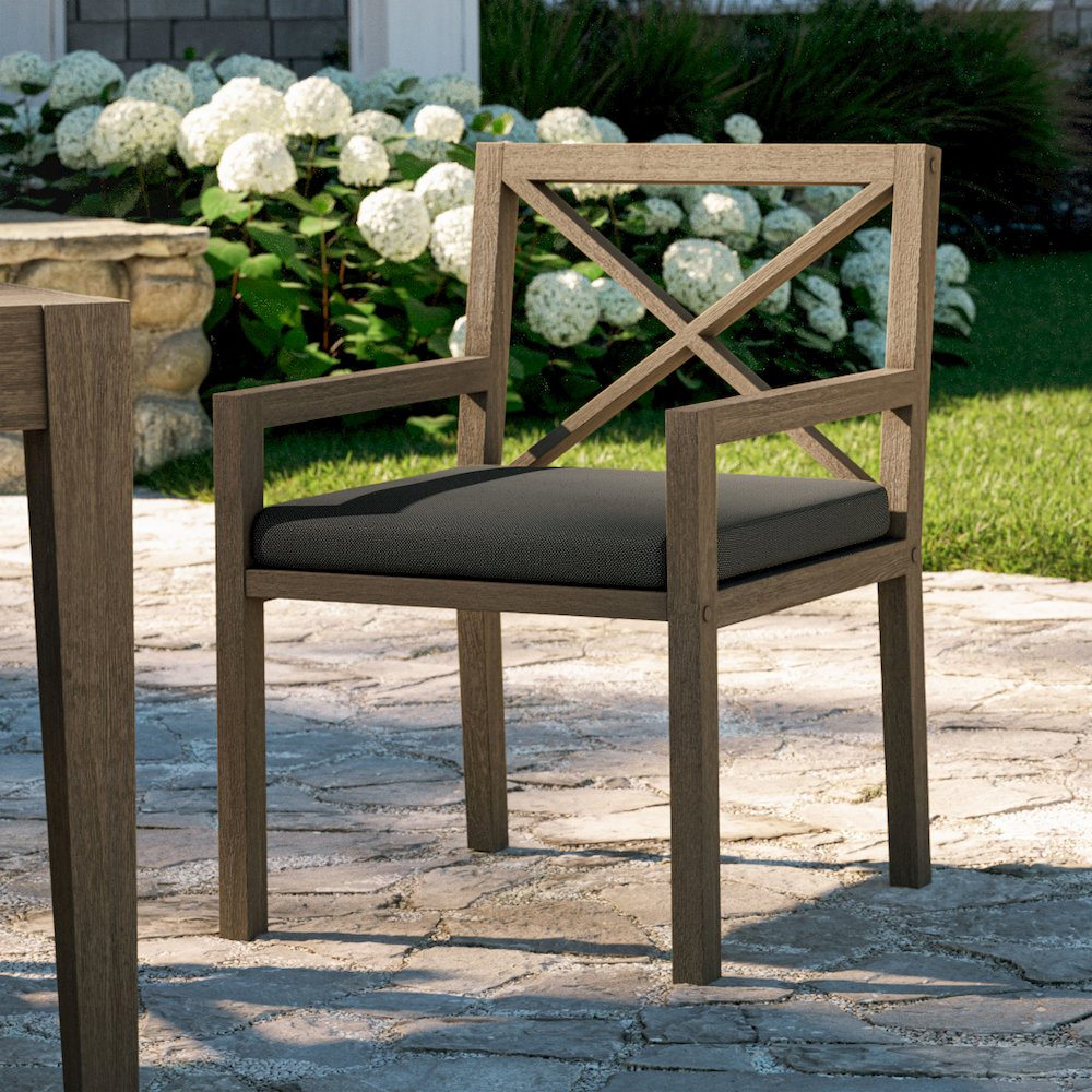 Northlake Outdoor Patio Teak Dining Armchair