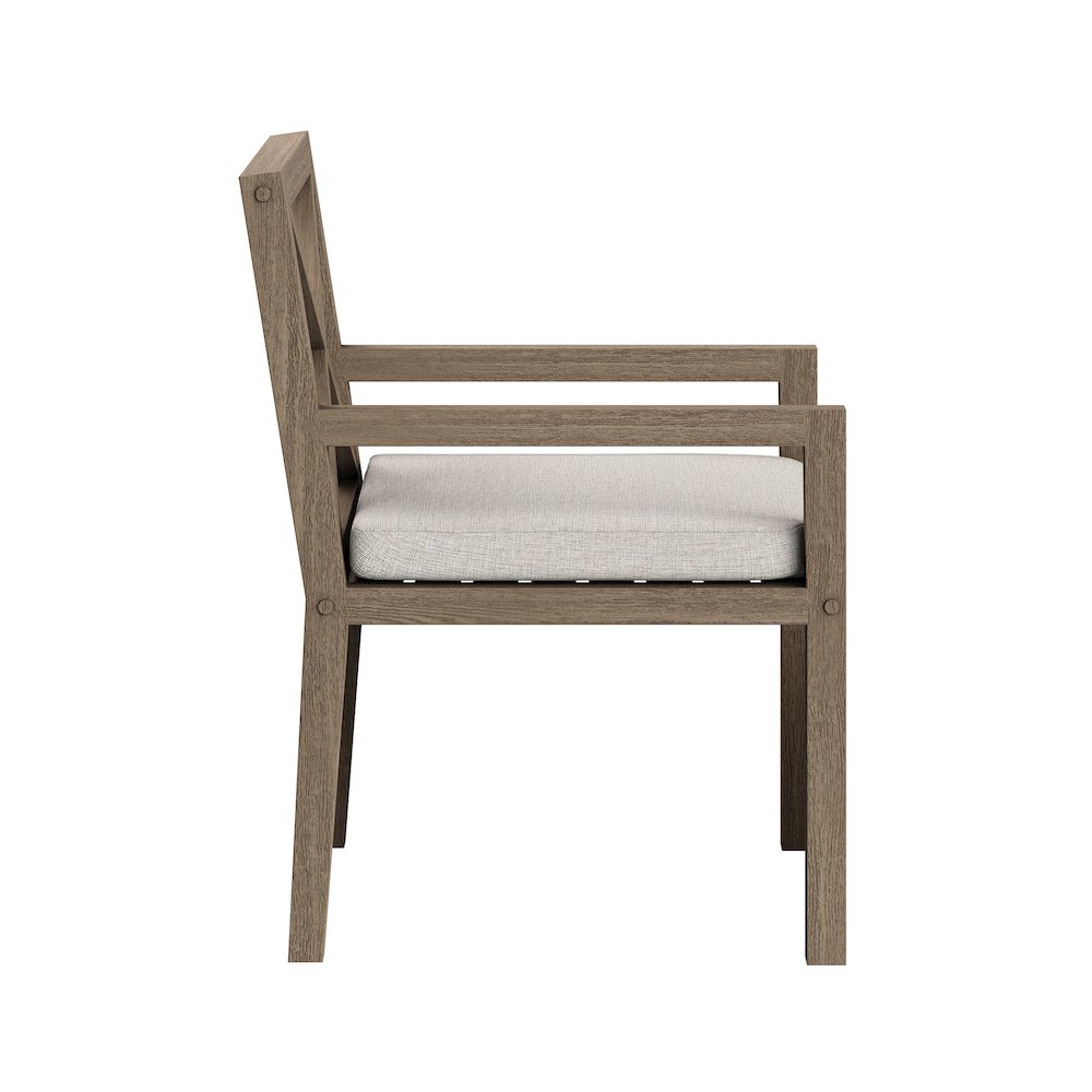 Northlake Outdoor Patio Teak Dining Armchair