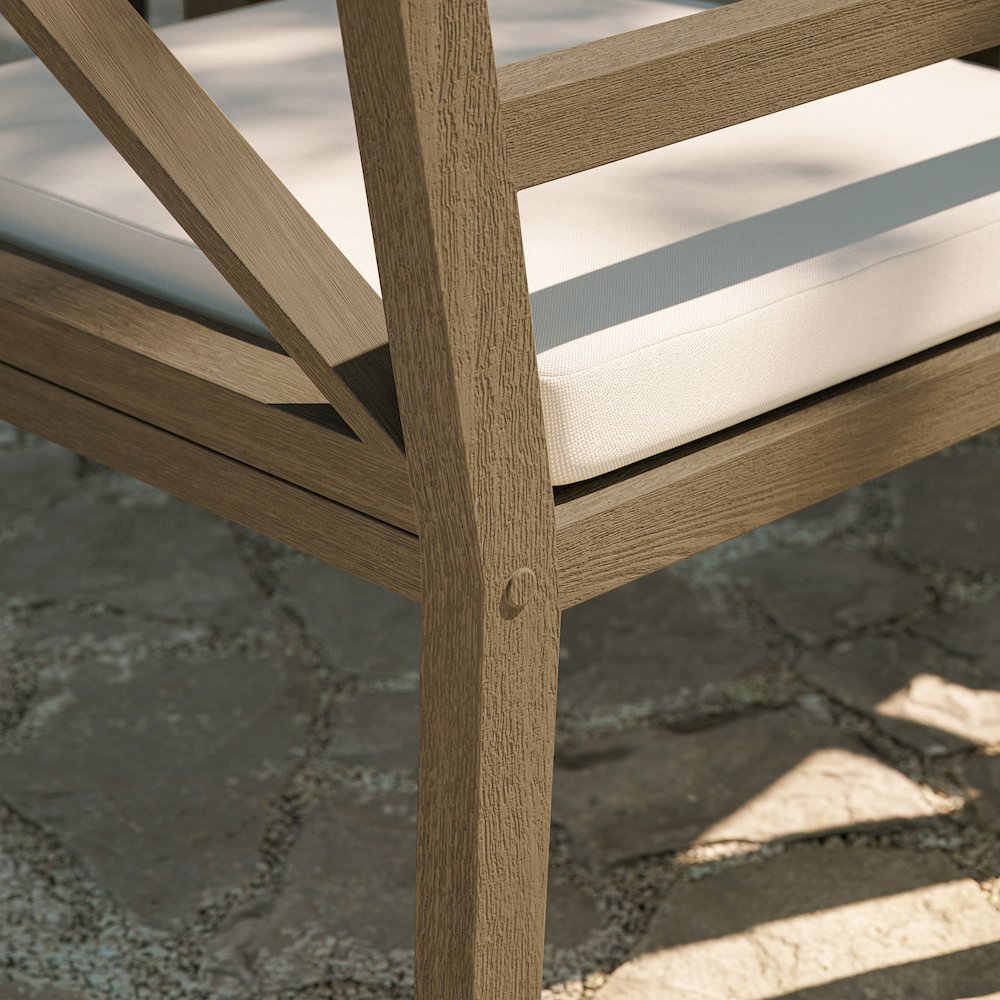Northlake Outdoor Patio Teak Dining Armchair