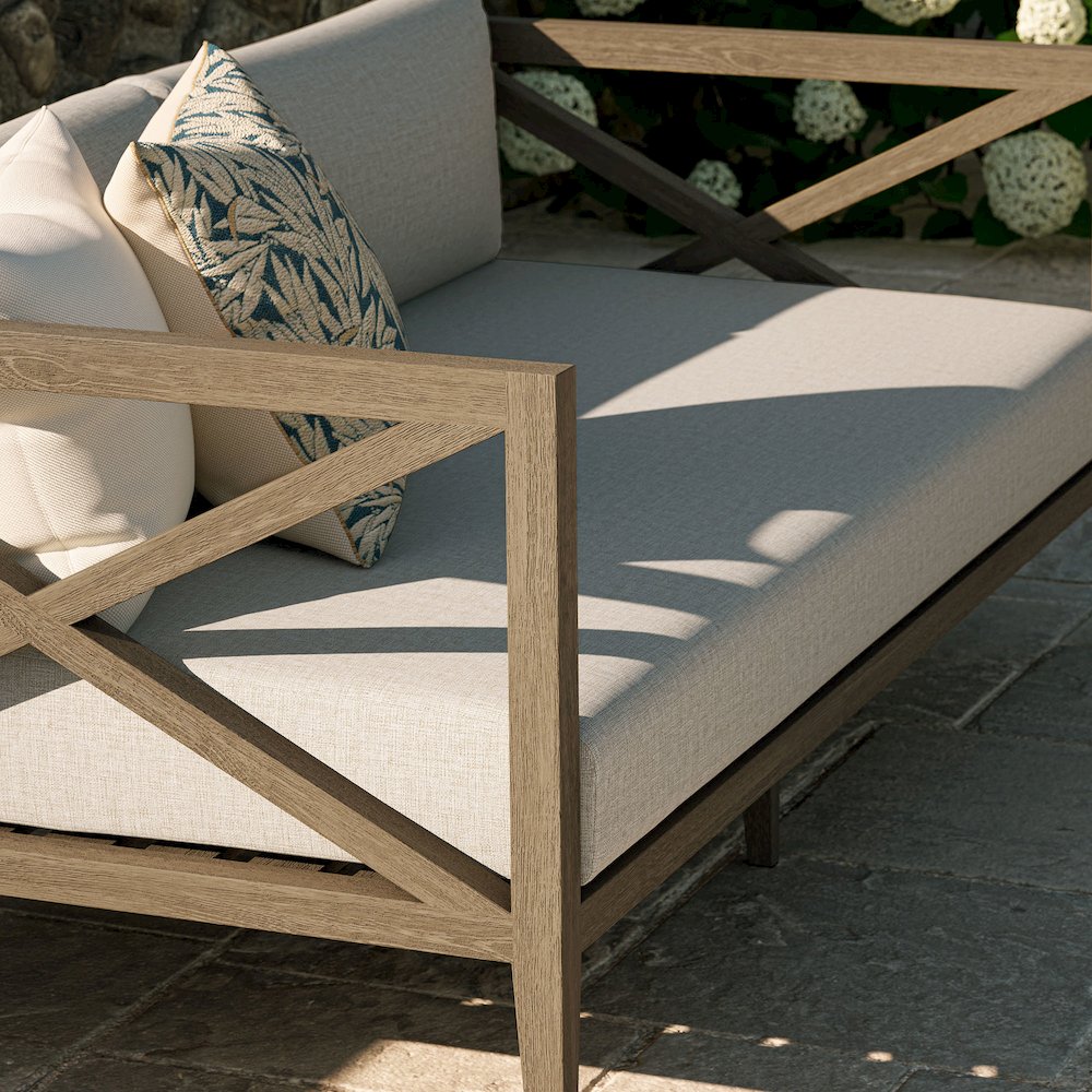 Northlake Outdoor Patio Teak Loveseat