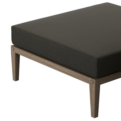 Northlake Outdoor Patio Teak Ottoman