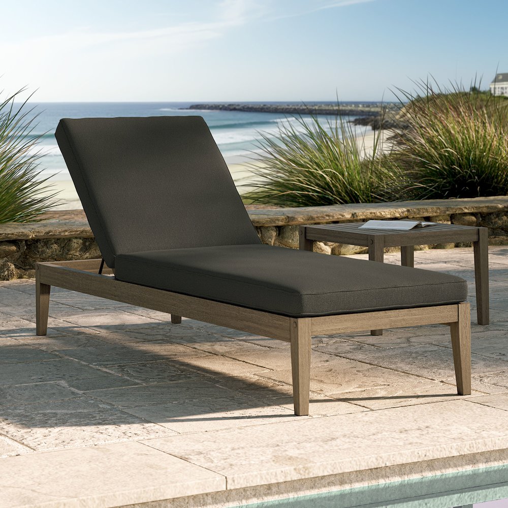 Northlake Outdoor Patio Teak Chaise Lounge