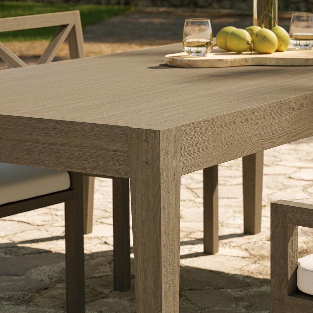 Northlake 83" Rectangular Outdoor Patio Teak Dining Table