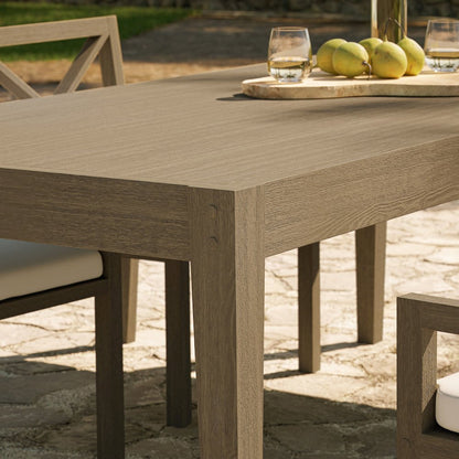 Northlake 83" Rectangular Outdoor Patio Teak Dining Table