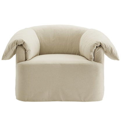 Lark Slipcovered Fabric Oversized Armchair