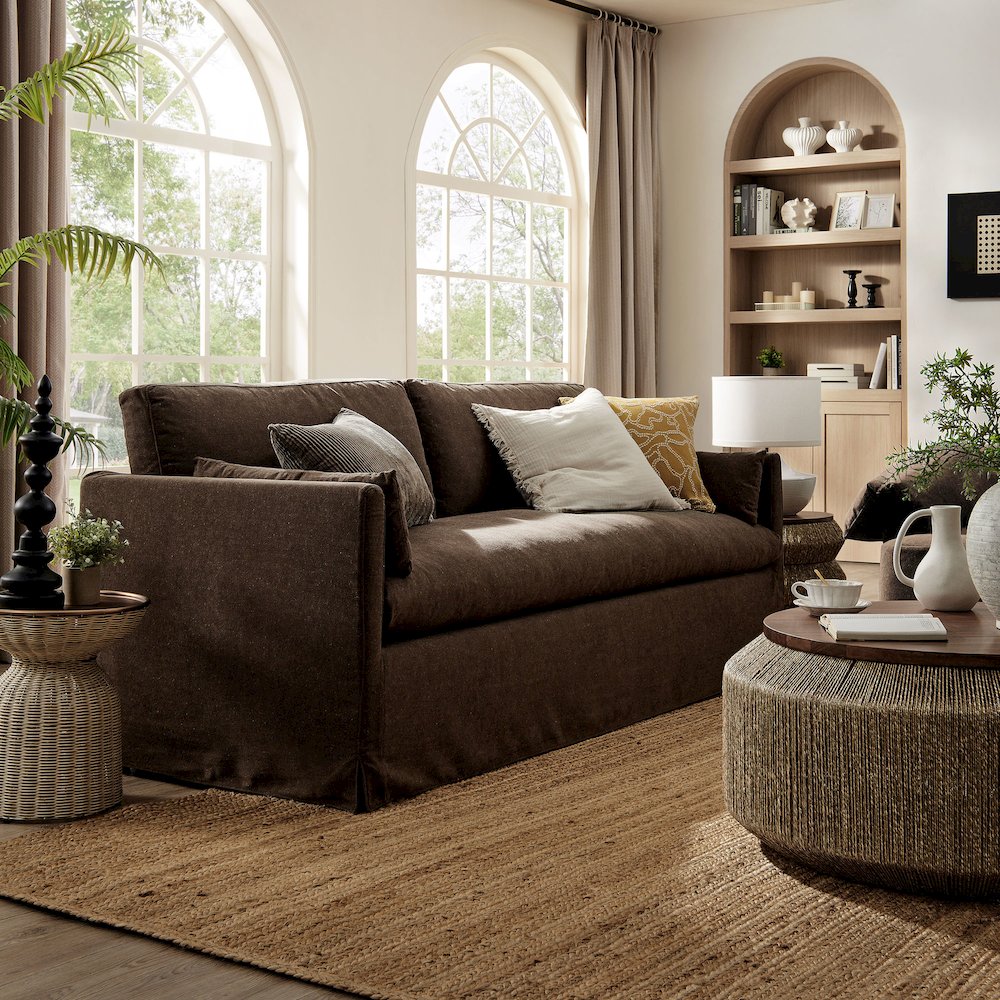 Wellfleet 85" Slipcovered Fabric Sofa