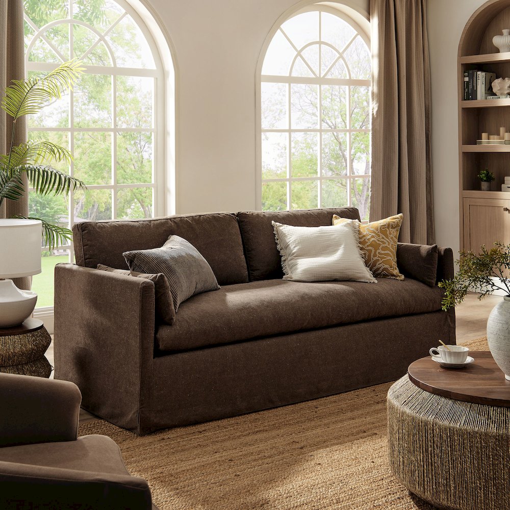 Wellfleet 85" Slipcovered Fabric Sofa