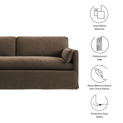 Wellfleet 85" Slipcovered Fabric Sofa
