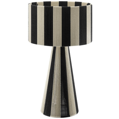 Renae Handwoven Cotton Thread Striped Table Lamp