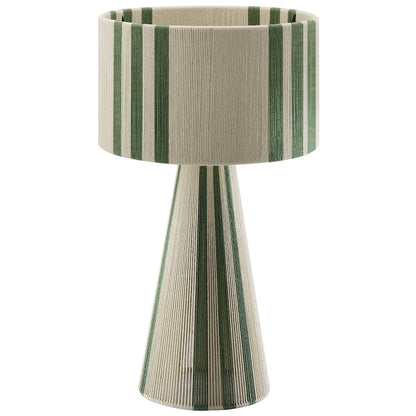 Gia Handwoven Cotton Thread Striped or Plain Table Lamp