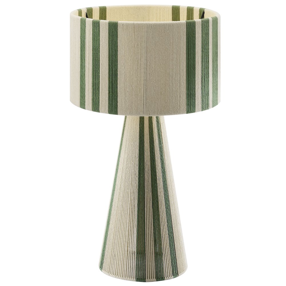 Gia Handwoven Cotton Thread Striped or Plain Table Lamp