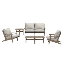 Saratoga 5-Piece Outdoor Patio Teak Wood Furniture Set