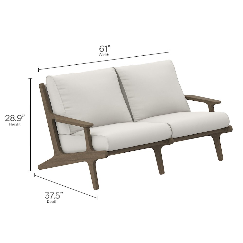 Saratoga 5-Piece Outdoor Patio Teak Wood Furniture Set