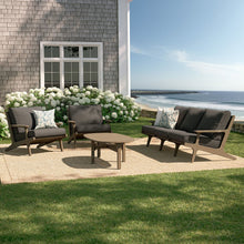 Saratoga 4-Piece Outdoor Patio Teak Wood Furniture Set