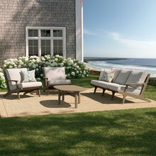 Saratoga 4-Piece Outdoor Patio Teak Wood Furniture Set