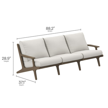 Saratoga 4-Piece Outdoor Patio Teak Wood Furniture Set