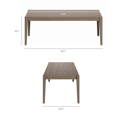 Northlake 9-Piece Outdoor Patio Teak Wood Dining Set