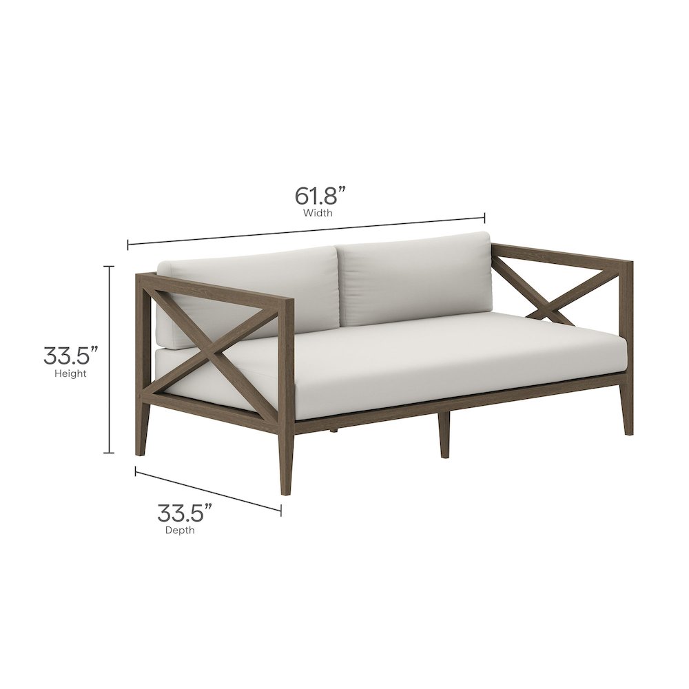 Northlake 5-Piece Outdoor Patio Teak Wood Furniture Set