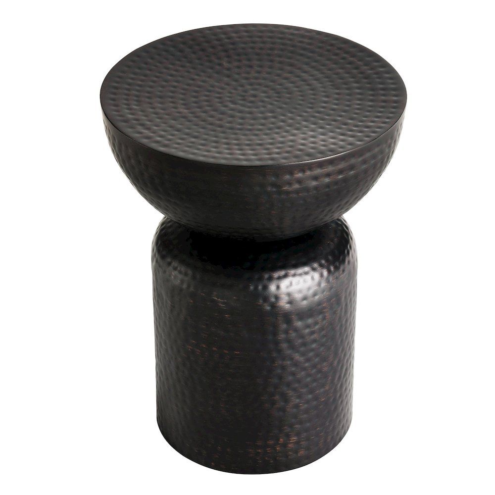 Mella Metal Hammered Side Table