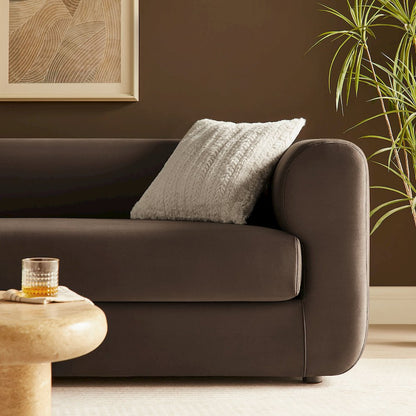 Leif 89" Performance Velvet Upholstered Sofa
