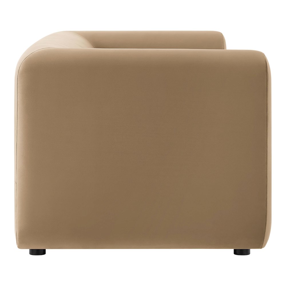 Leif 89" Performance Velvet Upholstered Sofa
