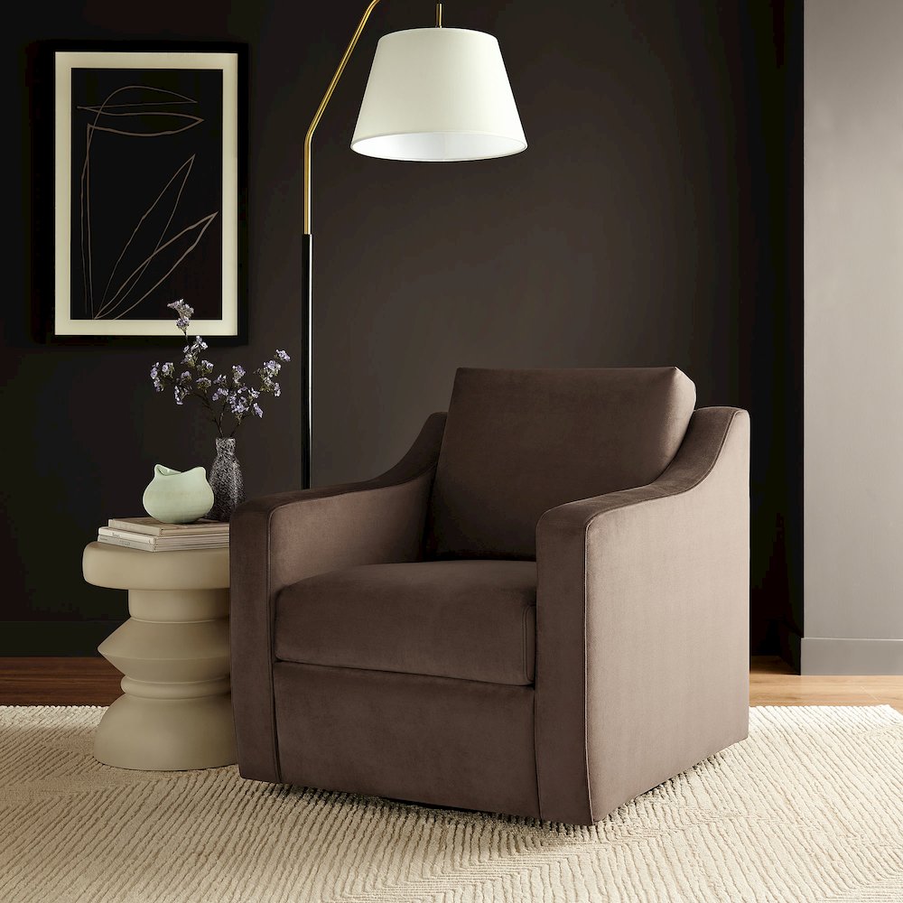 Liora Performance Velvet Armchair